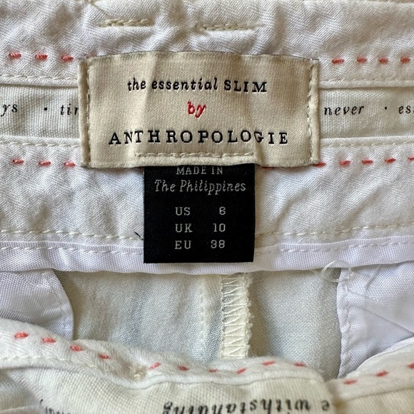 Anthropologie Black and White Striped Women’s Dress Pants - US 6 - Picture 2 of 7